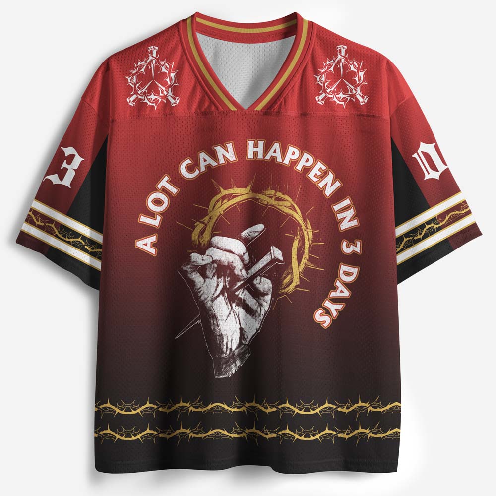 A Lot Can Happen In 3 Days Graphic Mesh Jersey