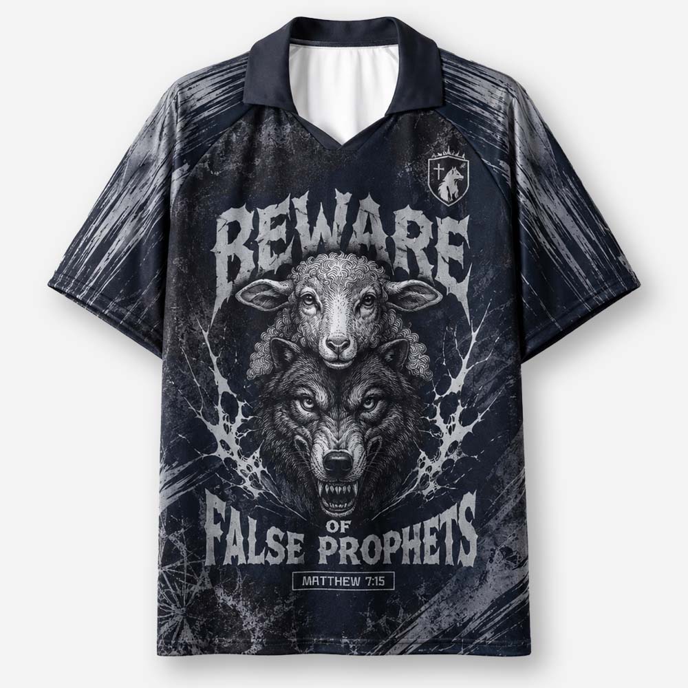 Wolf and Sheep Graphic Collar Jersey