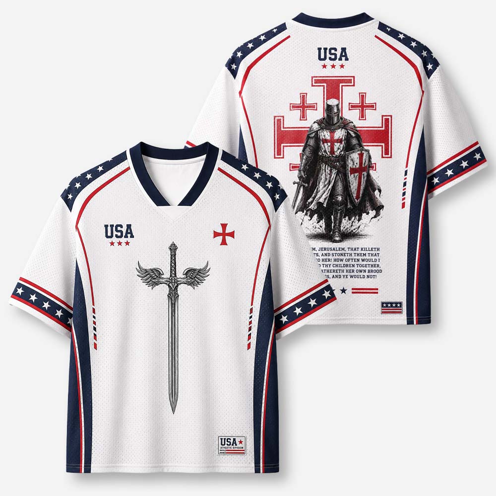 Red Knight Graphic Mesh Jersey