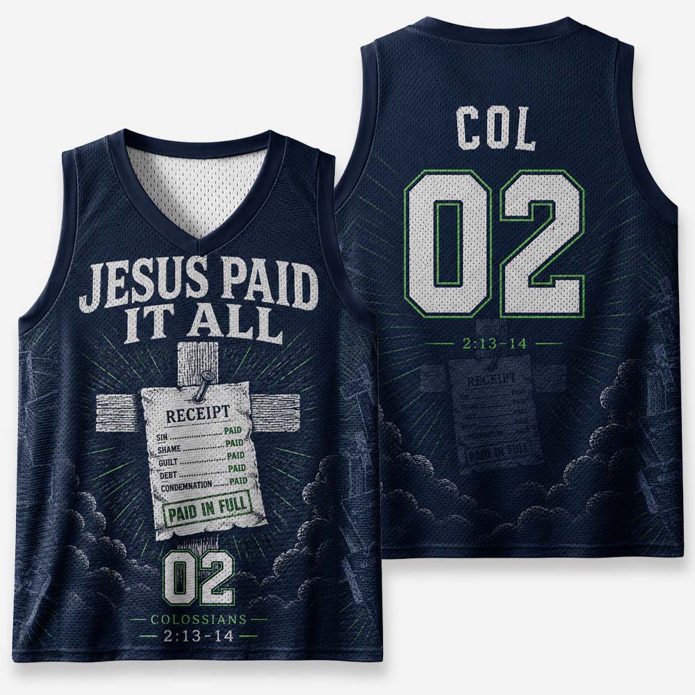 Debt Erased Receipt Emblem Graphic Mesh Jersey Tank Top