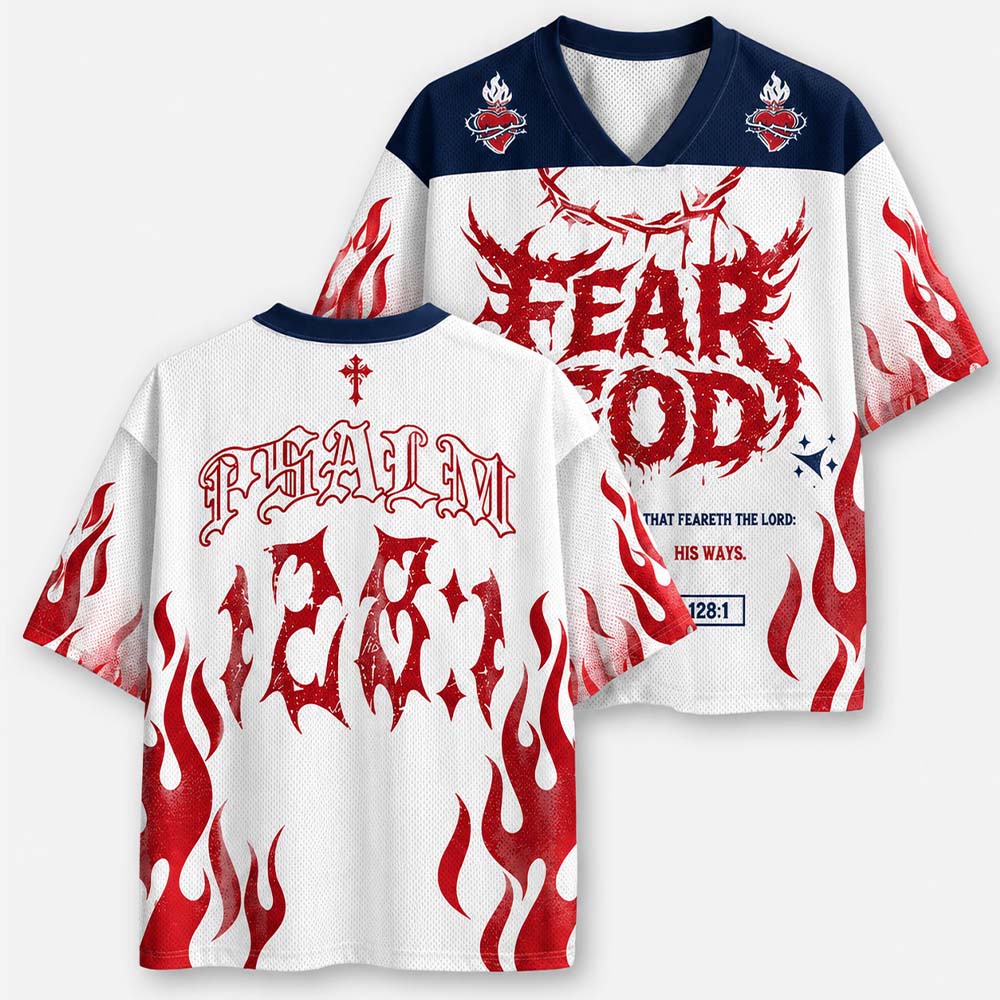 Fearless Flame Graphic Mesh Jersey