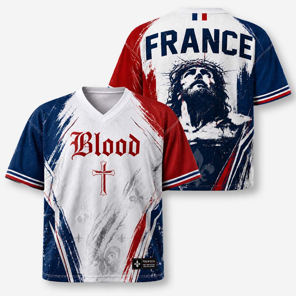 By The Blood Graphic Mesh Jersey