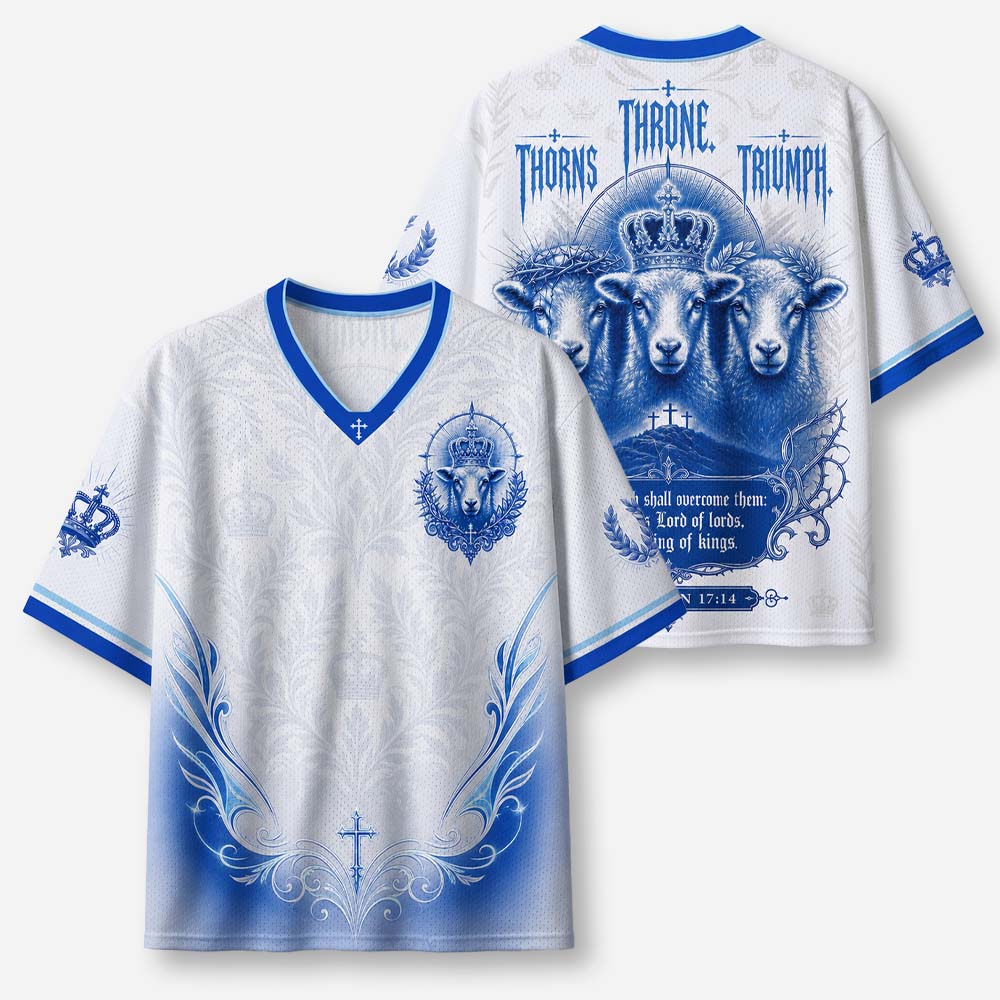 Crowned Lamb Graphic Mesh Jersey