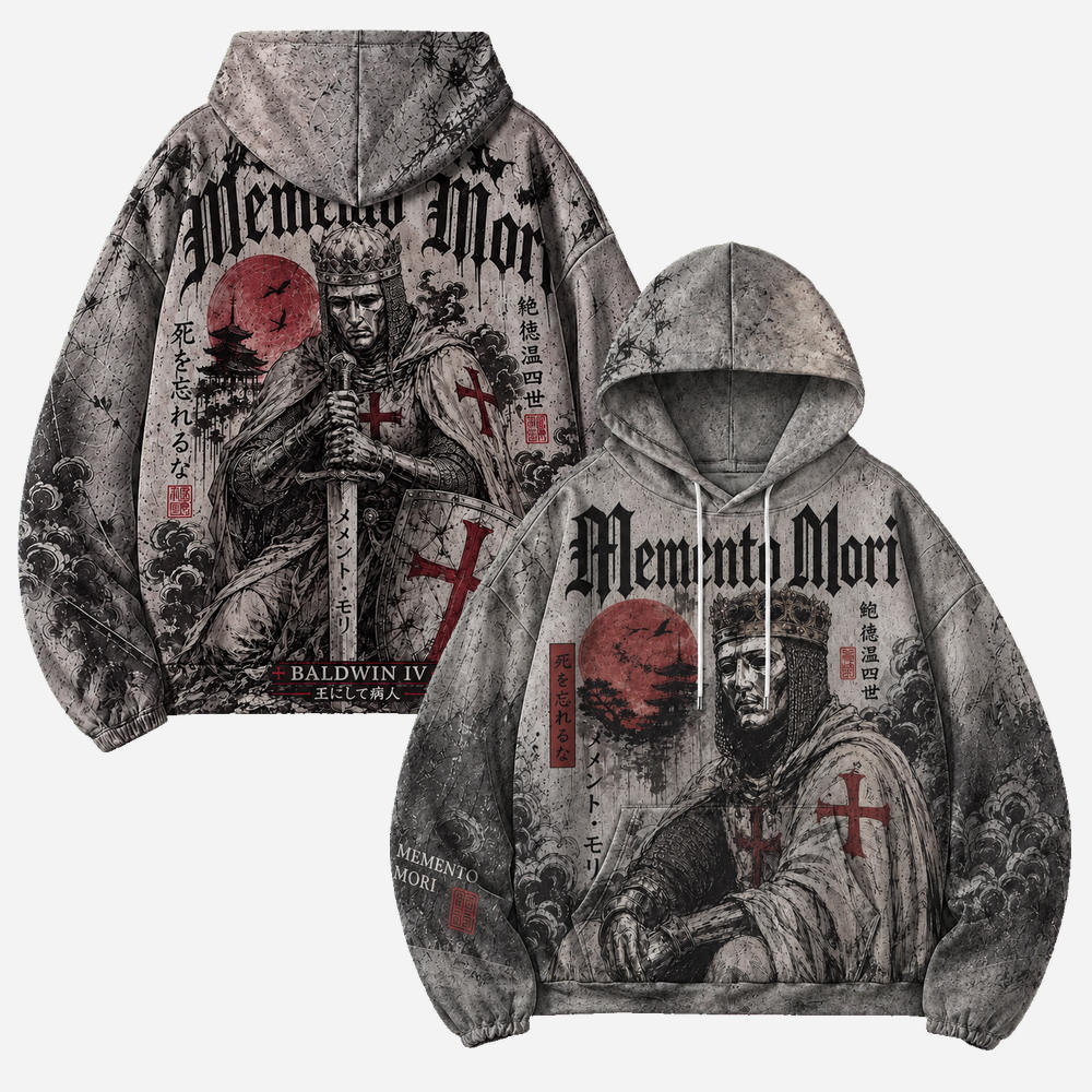 Memento Mori All Over Print Scuba Hoodie