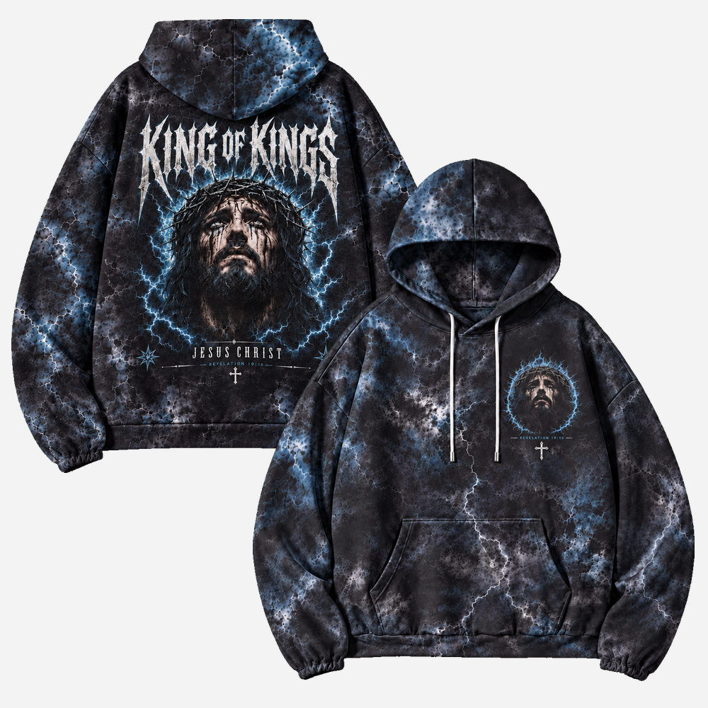 Crowned Storm All Over Print Scuba Hoodie