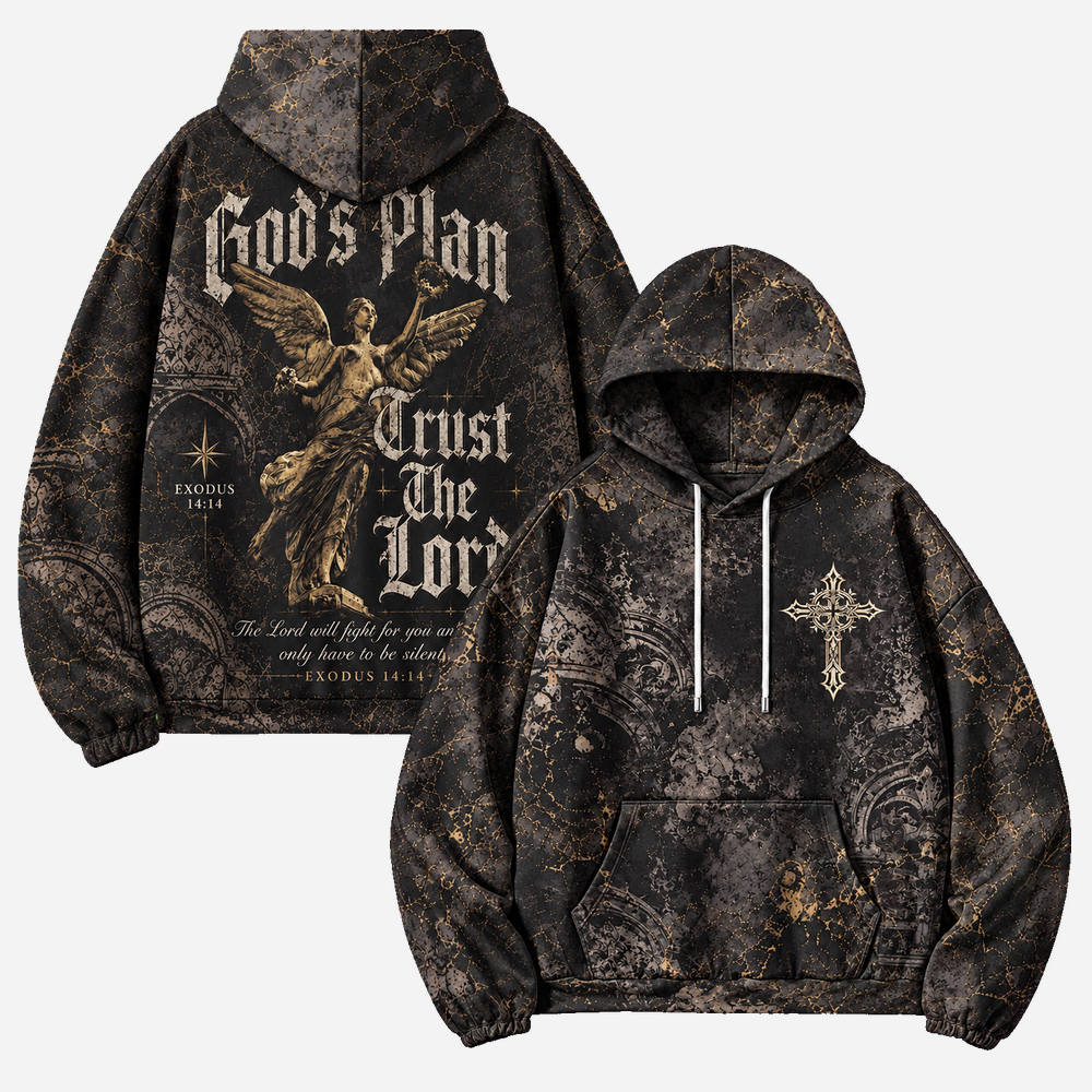 Golden Angel All Over Print Scuba Hoodie