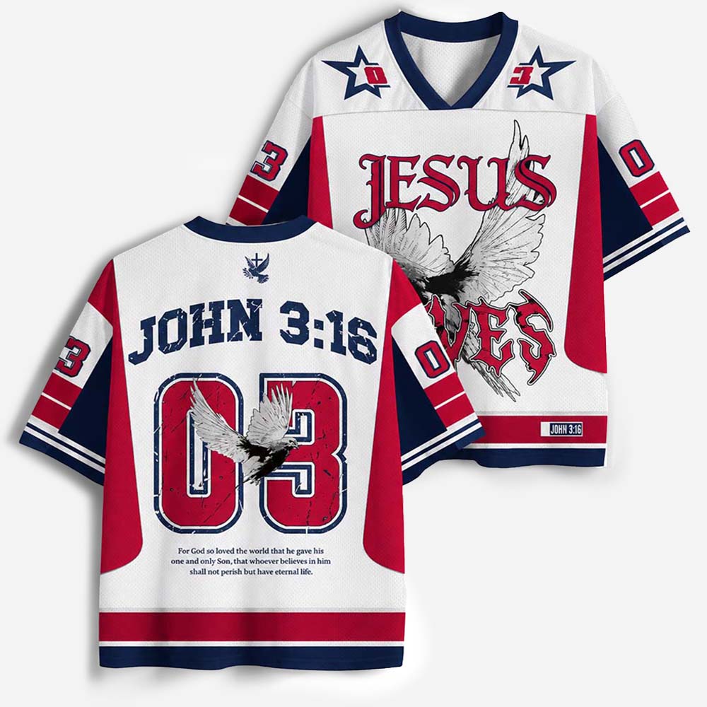 Dove Graphic Mesh Jersey
