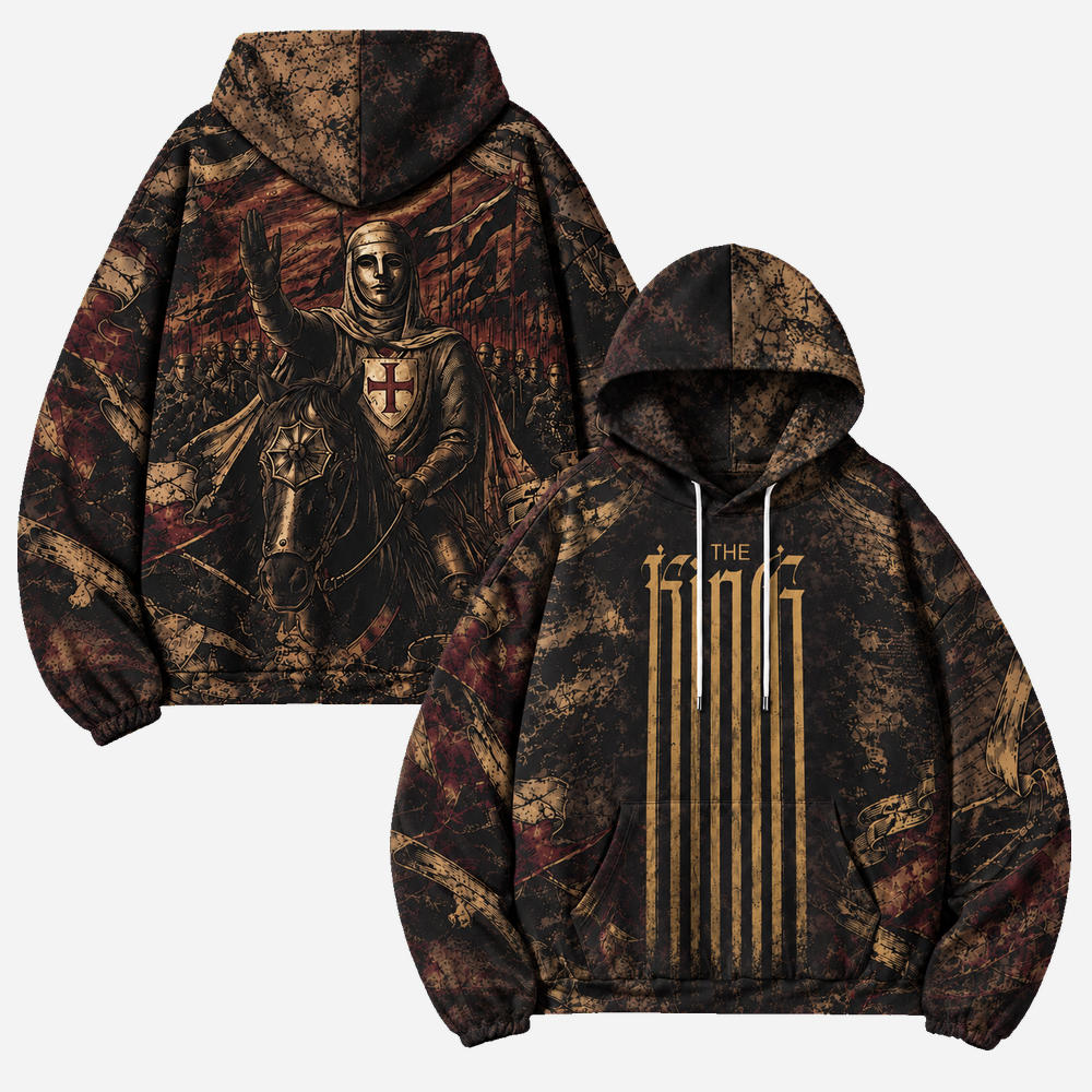 Crowned King All Over Print Scuba Hoodie