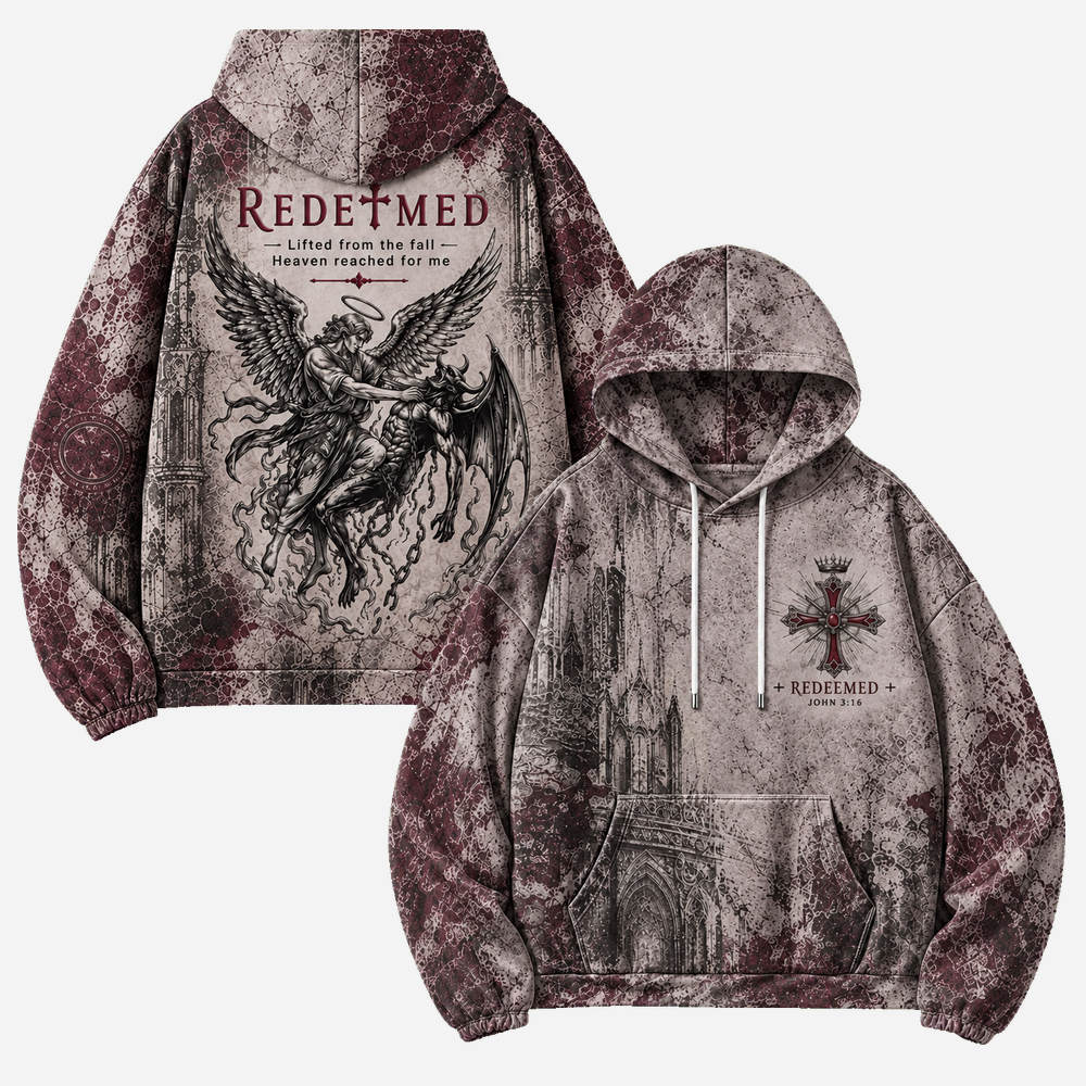 Angel Rescue All Over Print Scuba Hoodie