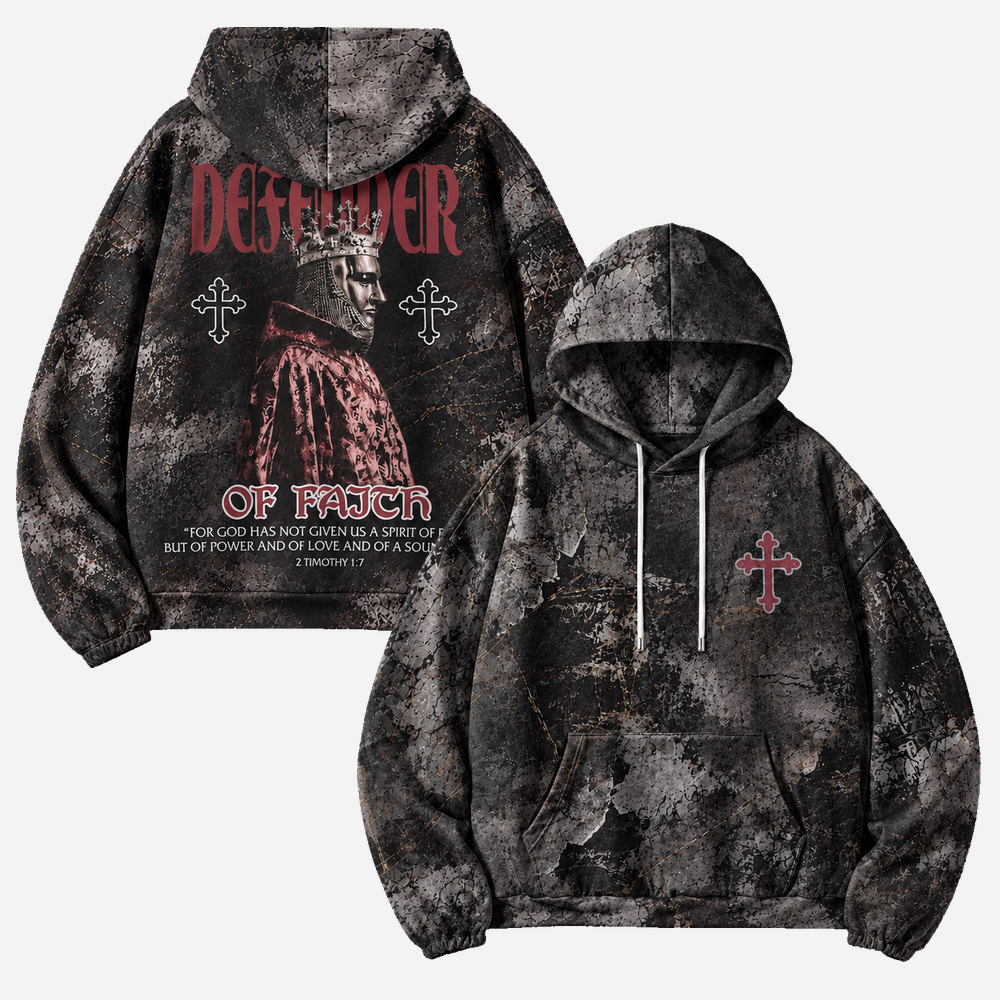 Crowned Defender All Over Print Scuba Hoodie