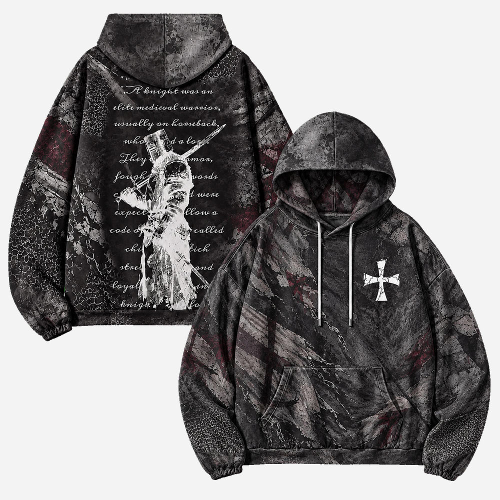 Armored Knight All Over Print Scuba Hoodie