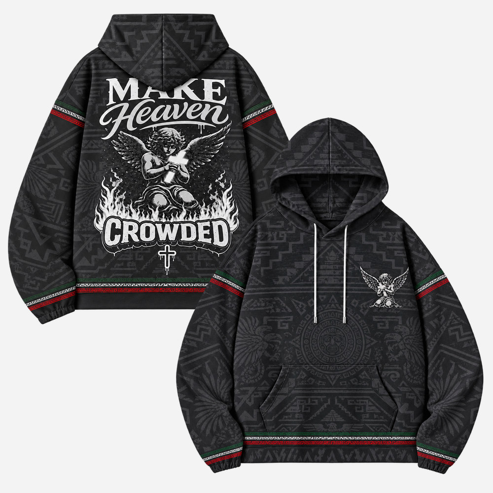 Angel Graphic All Over Print Scuba Hoodie