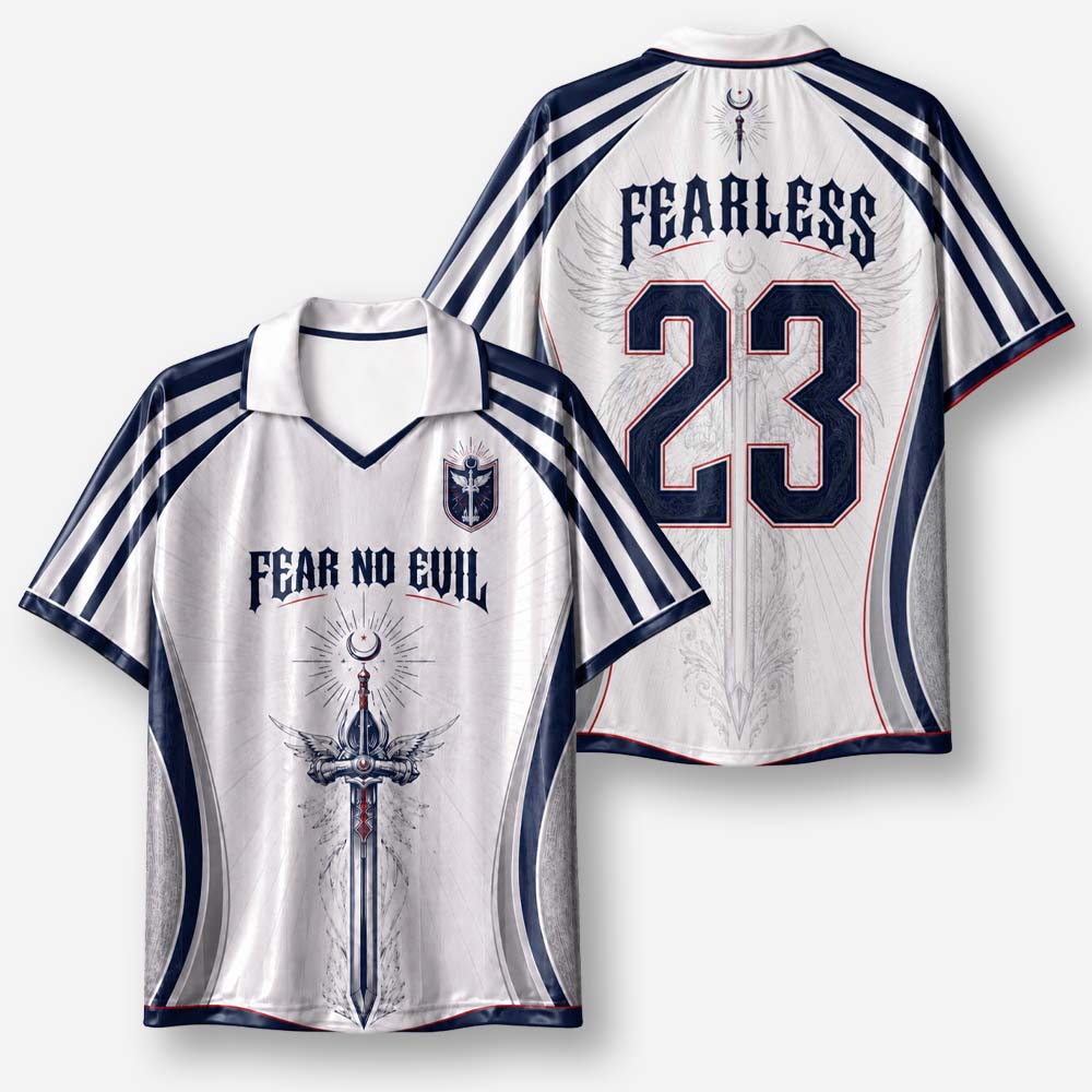 Fearless Sword Graphic Collar Jersey