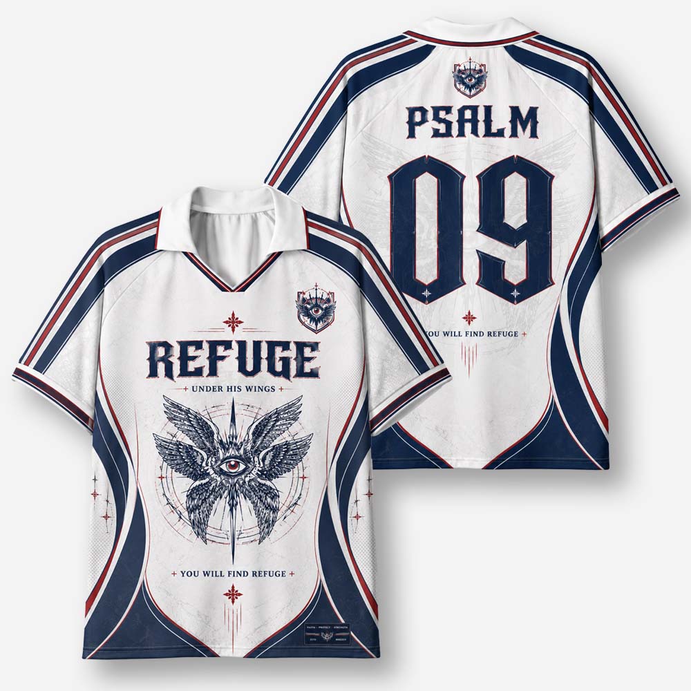 Eye Wings Graphic Collar Jersey