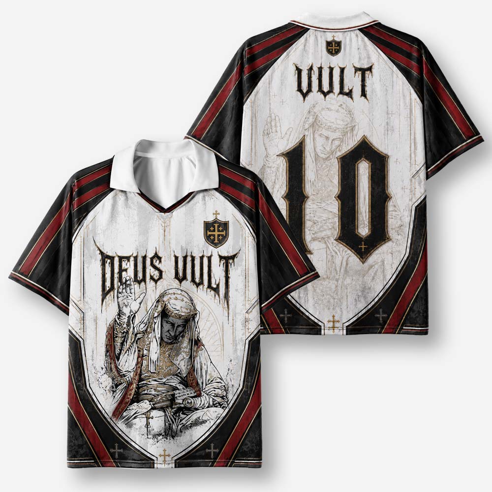 Masked King Graphic Collar Jersey