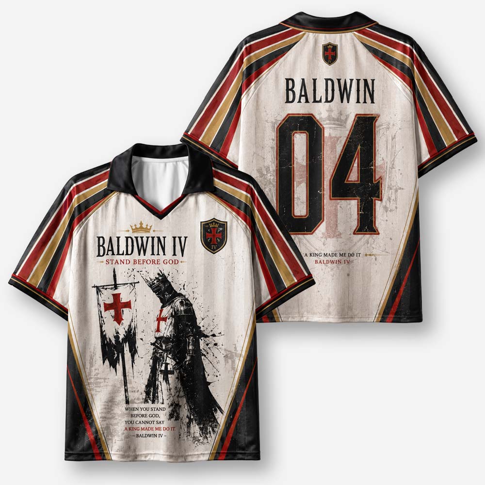 Masked King Graphic Collar Jersey