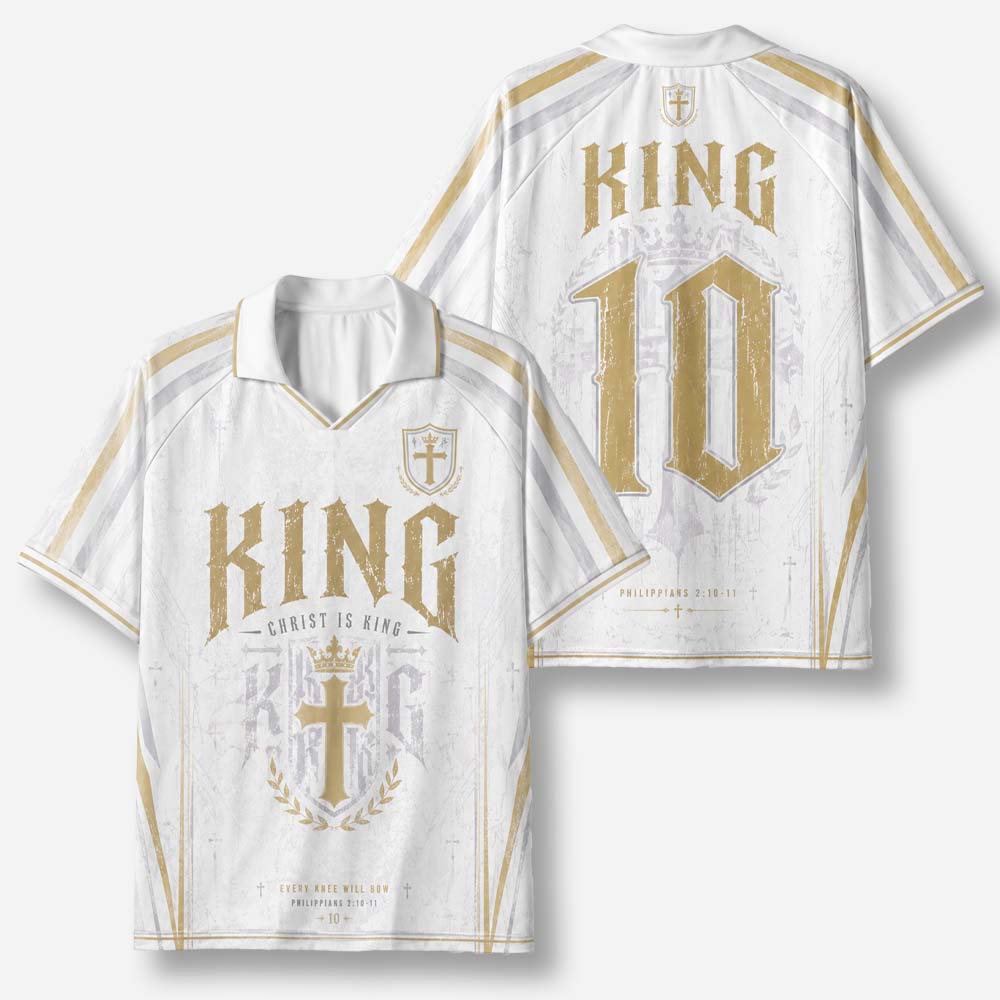 King Statement Graphic Collar Jersey