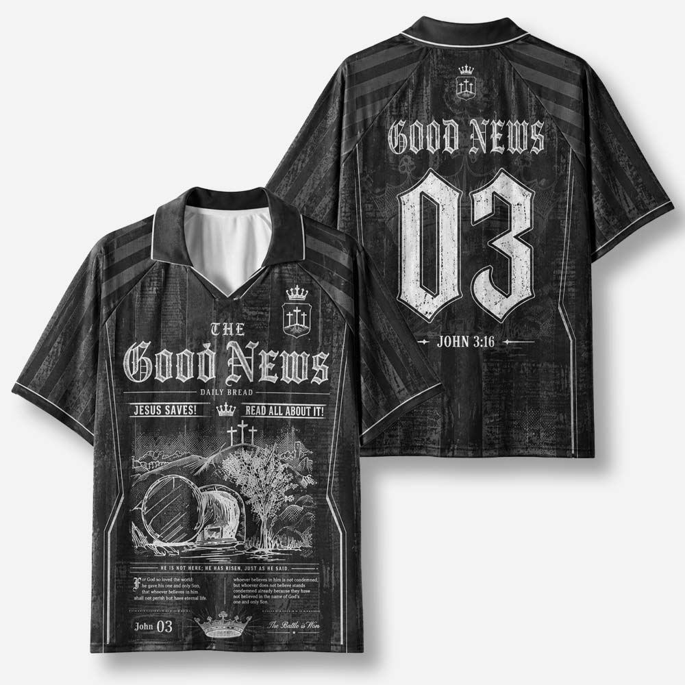 The Good News Graphic Collar Jersey