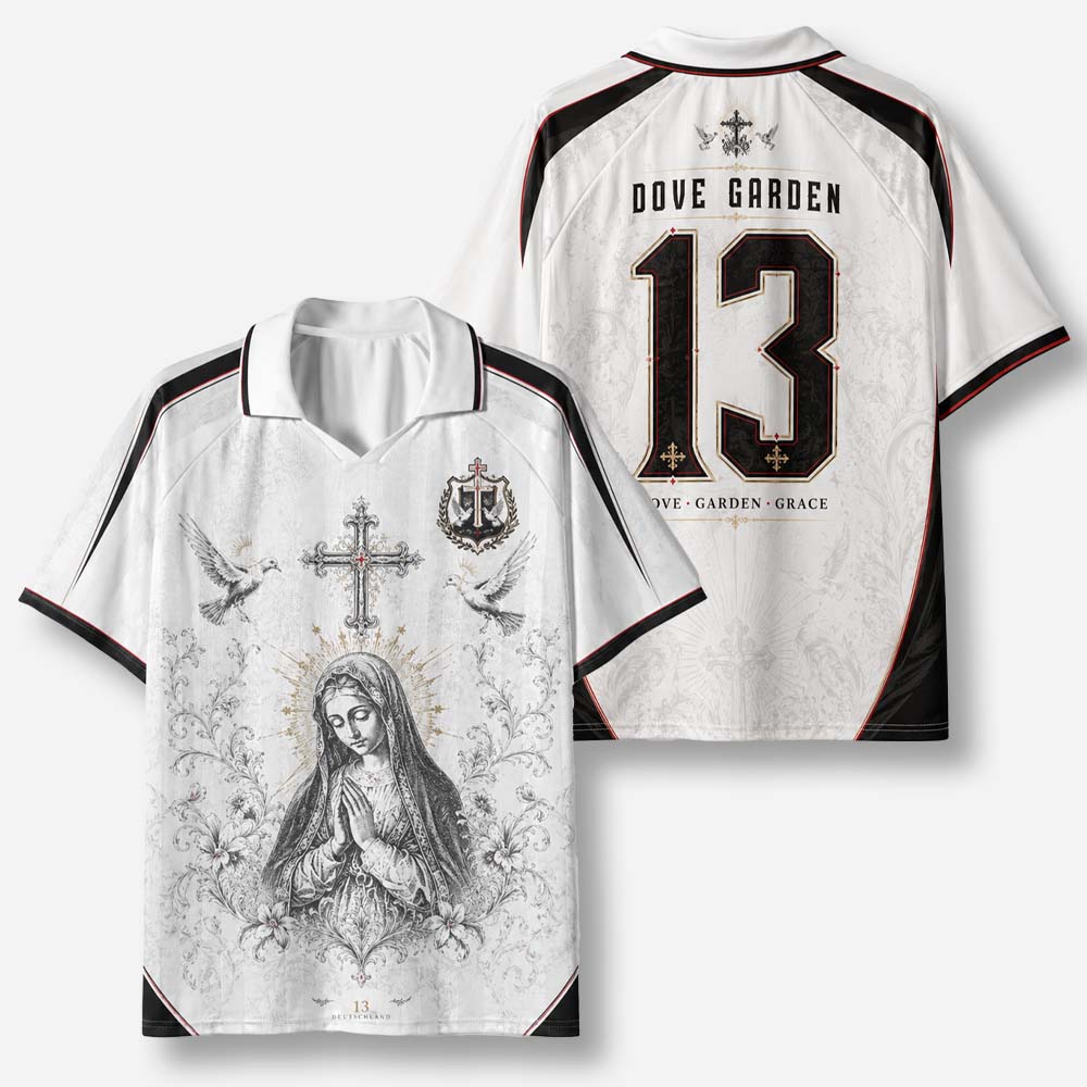 Dove Garden Graphic Collar Jersey
