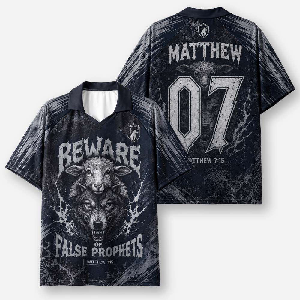 Wolf and Sheep Graphic Collar Jersey