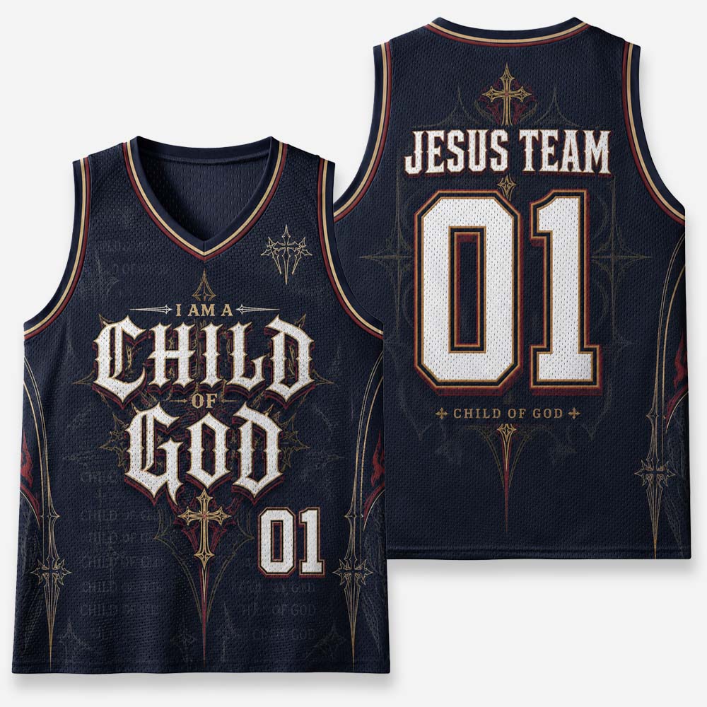 Child Emblem Graphic Mesh Jersey Tank Top