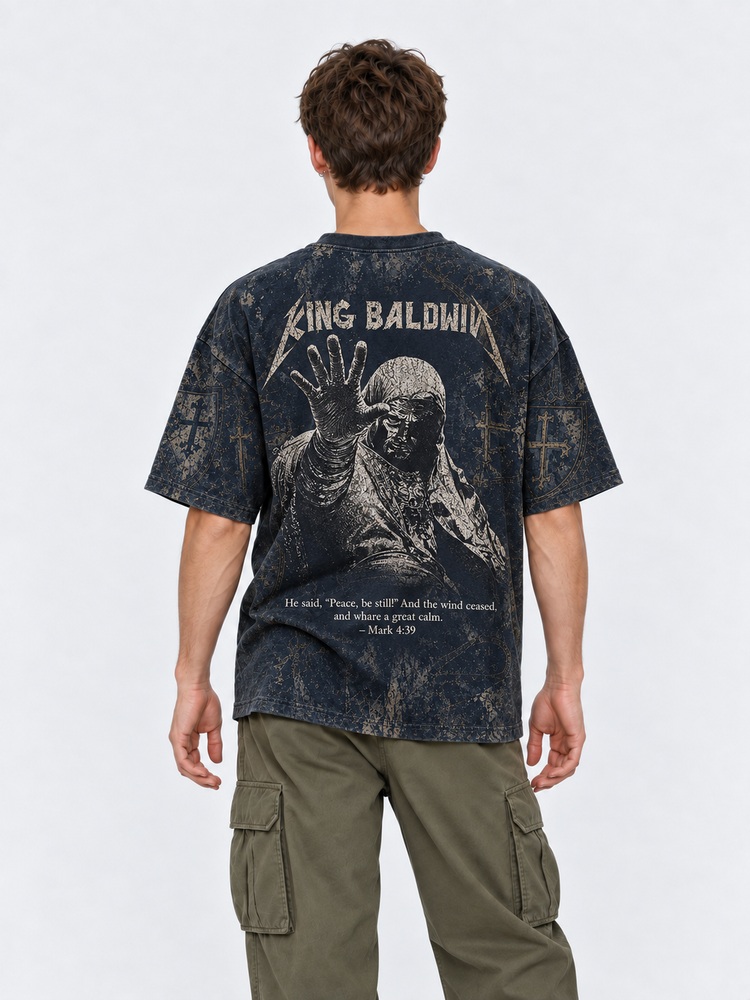 Masked King Eco Oversized Graphic Tees · GRS Certified