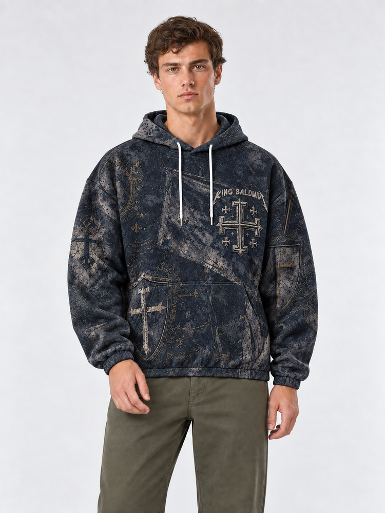 Masked King All Over Print Scuba Hoodie