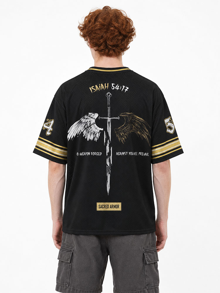 Hope Winged Sword Graphic Mesh Jersey