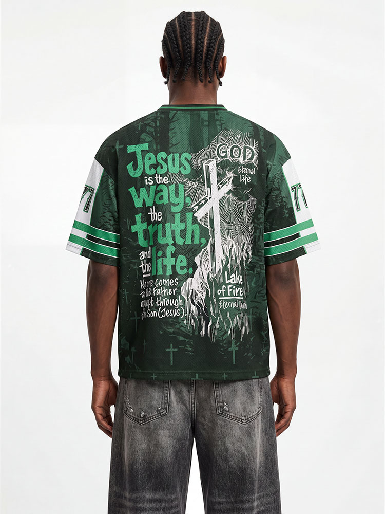 Way of Life Graphic Mesh Jersey