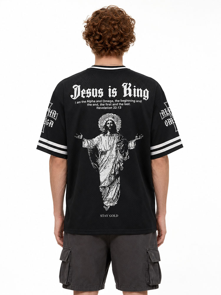 Crown Statement Graphic Mesh Jersey