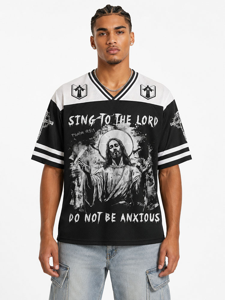 Eye Wing Graphic Mesh Jersey