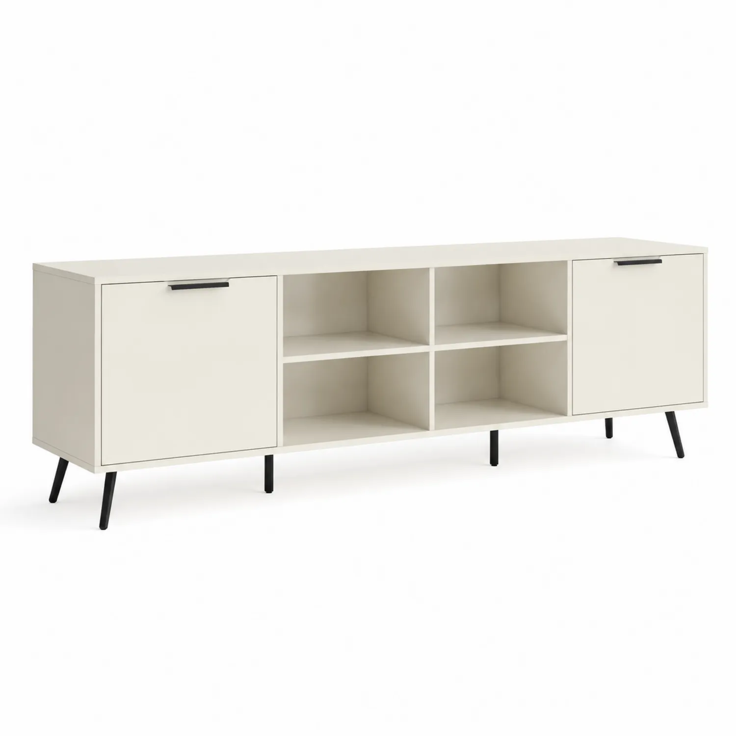 Mueble para TV con Compartimentos y Puertas de MDF 180x40x60 cm
