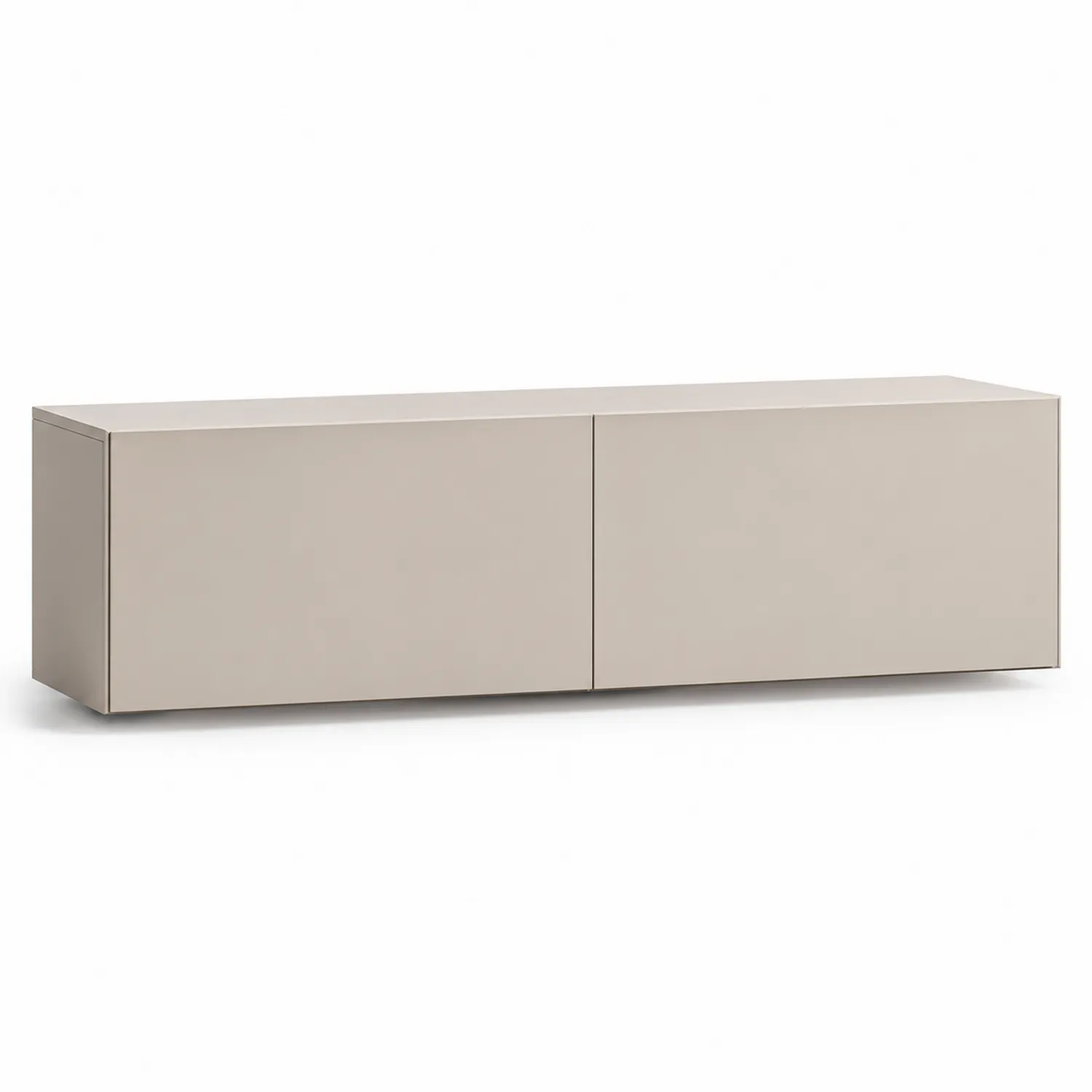 Mueble Bajo de MDF Beige Mate 160x40x45 cm
