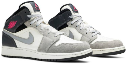 Mid 'White Grey Hyper Pink' 555112-117