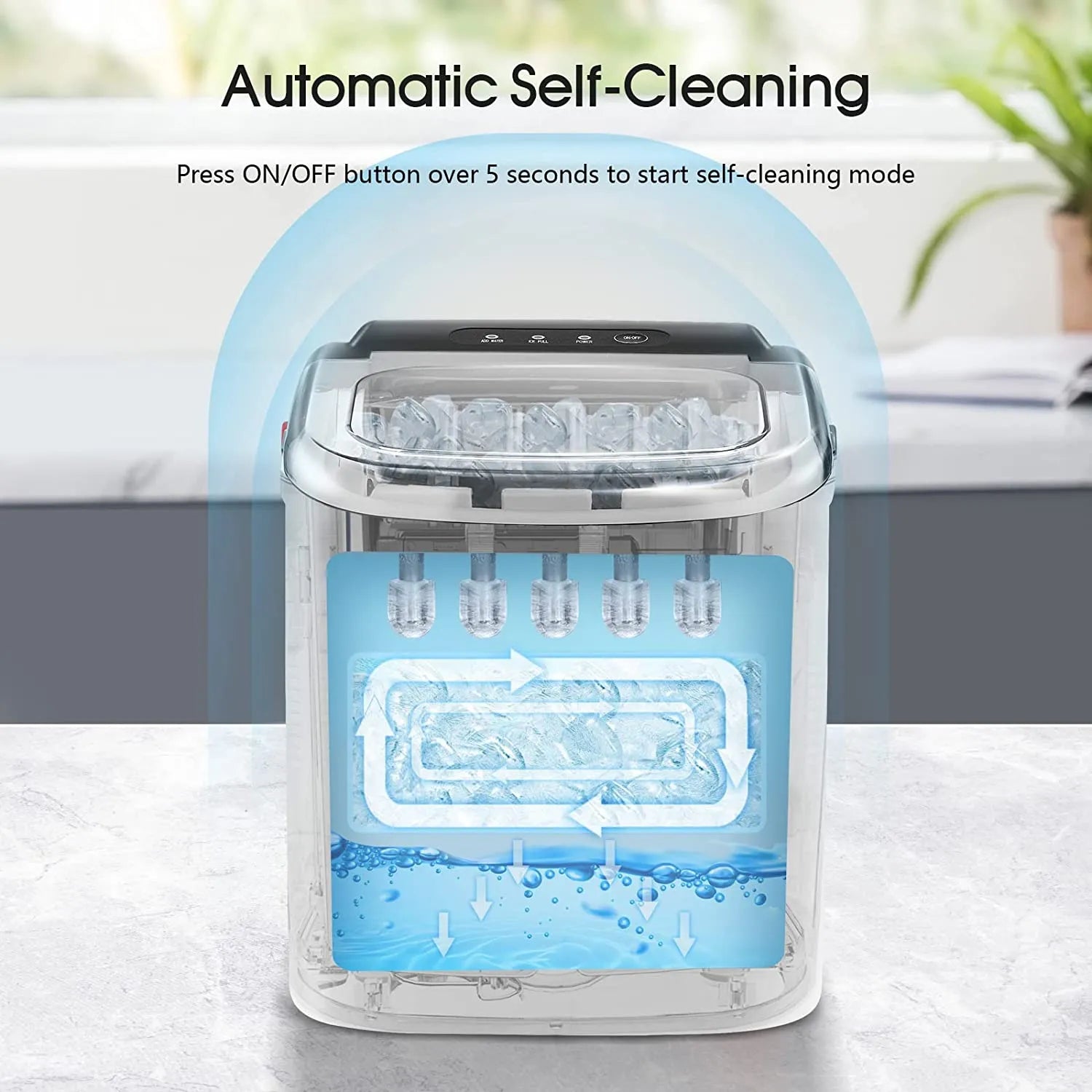 Protable Ice Maker Machine with Handle