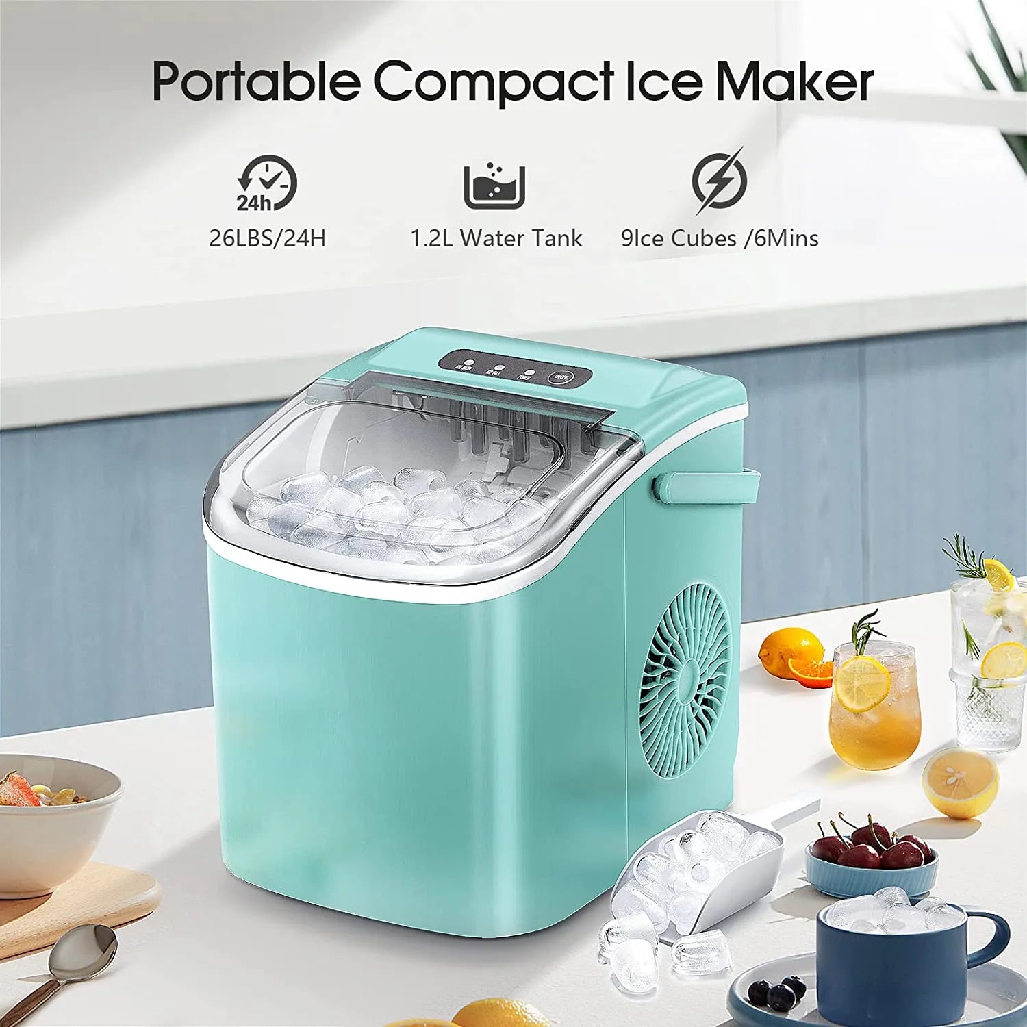 Protable Ice Maker Machine with Handle
