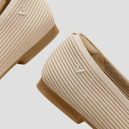 Square-Toe V-Cut Flats (Margot 2.0)