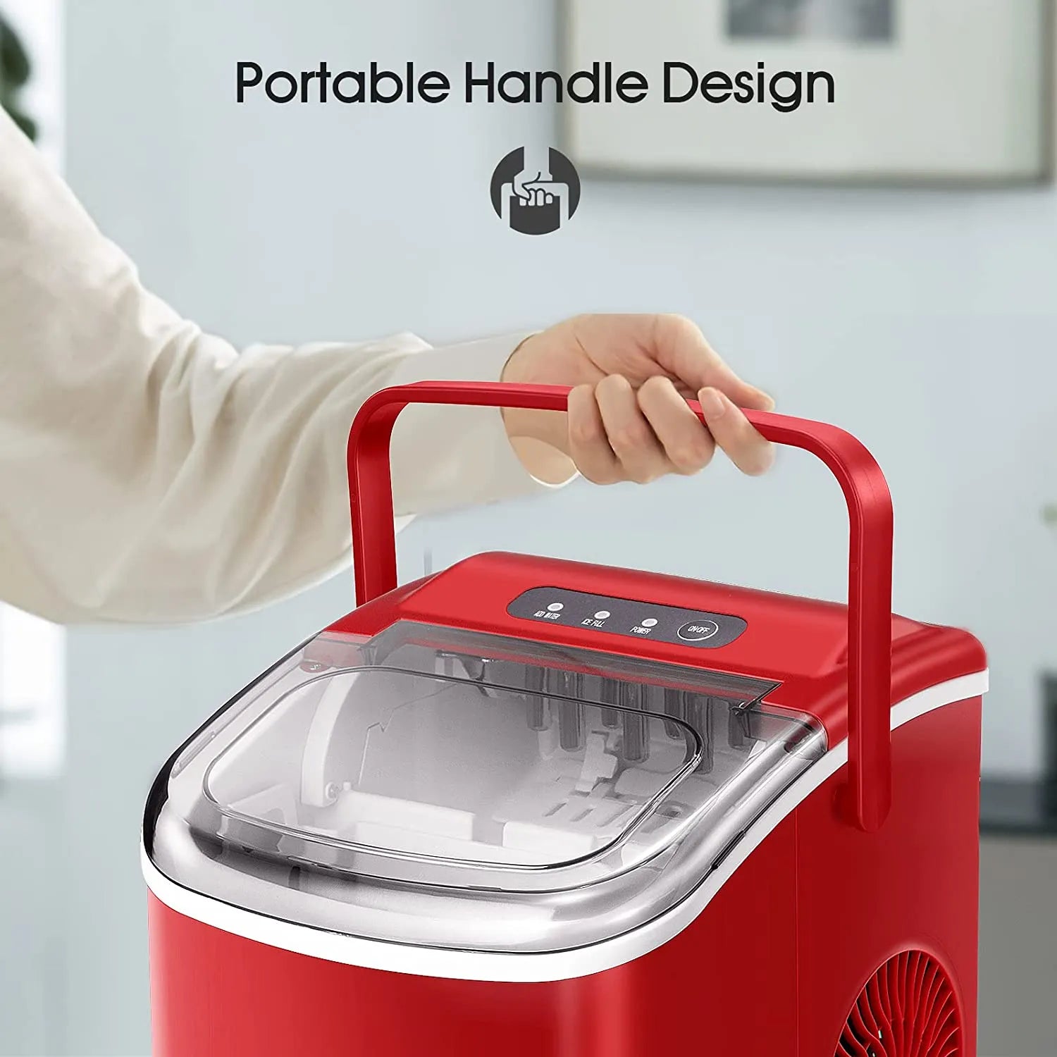 Protable Ice Maker Machine with Handle