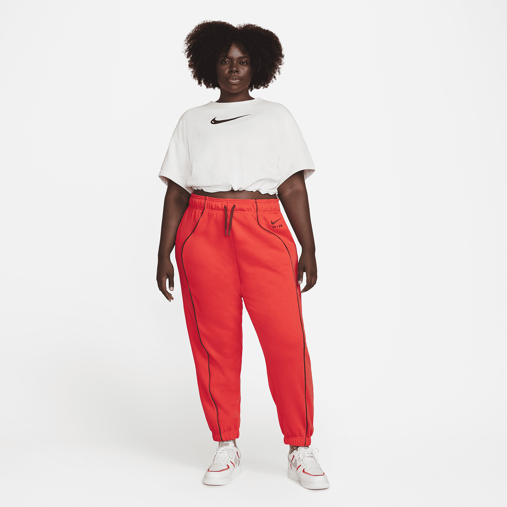 - Women's Mid-Rise Fleece Joggers (Plus Size)