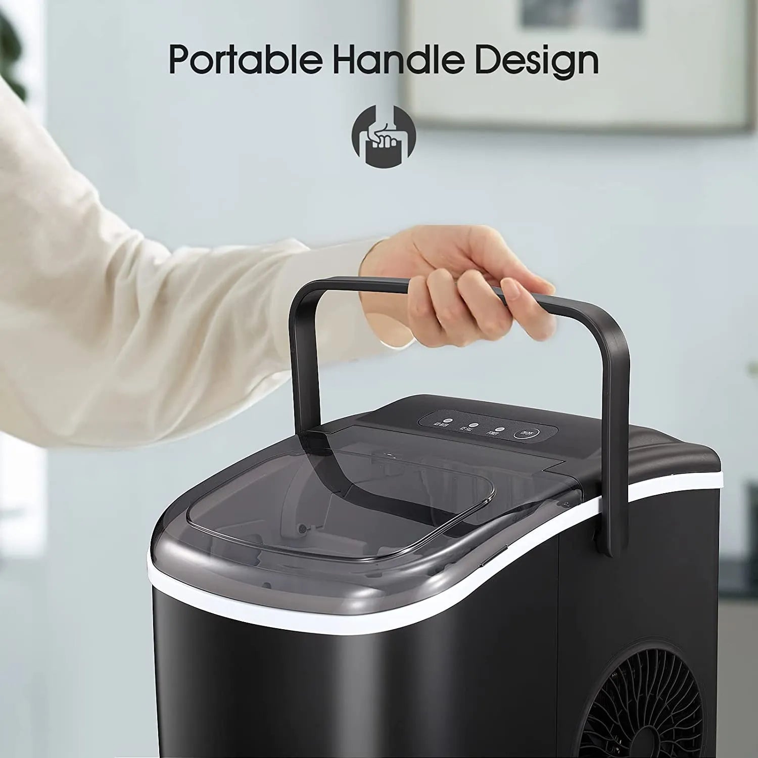 Protable Ice Maker Machine with Handle