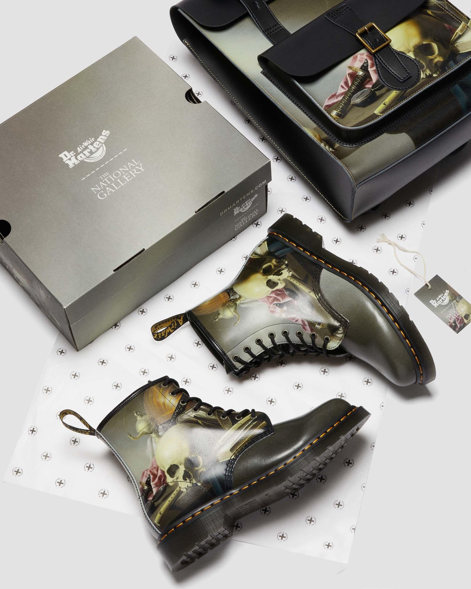 THE NATIONAL GALLERY 1460 HARMEN STEENWYCK LEATHER Ankle BOOTS