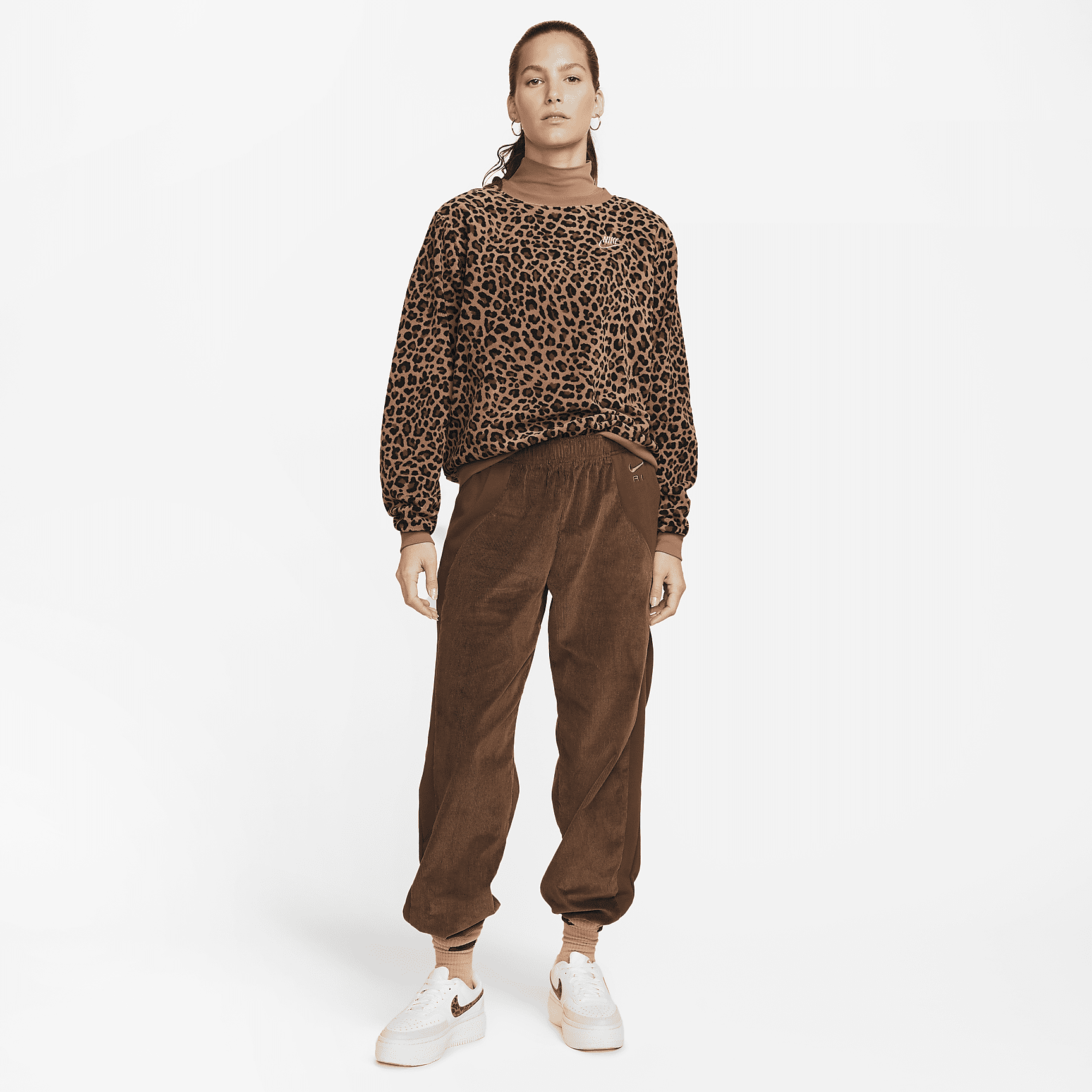 Sportswear - Women's Fleece Crew-Neck Sweatshirt