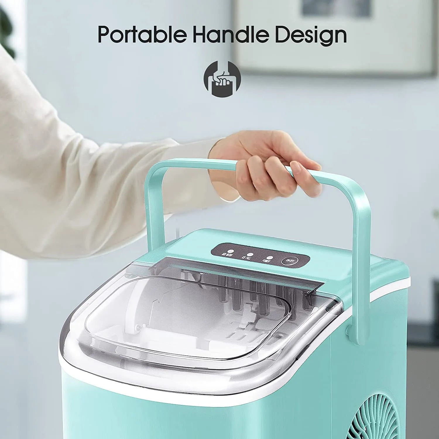 Protable Ice Maker Machine with Handle