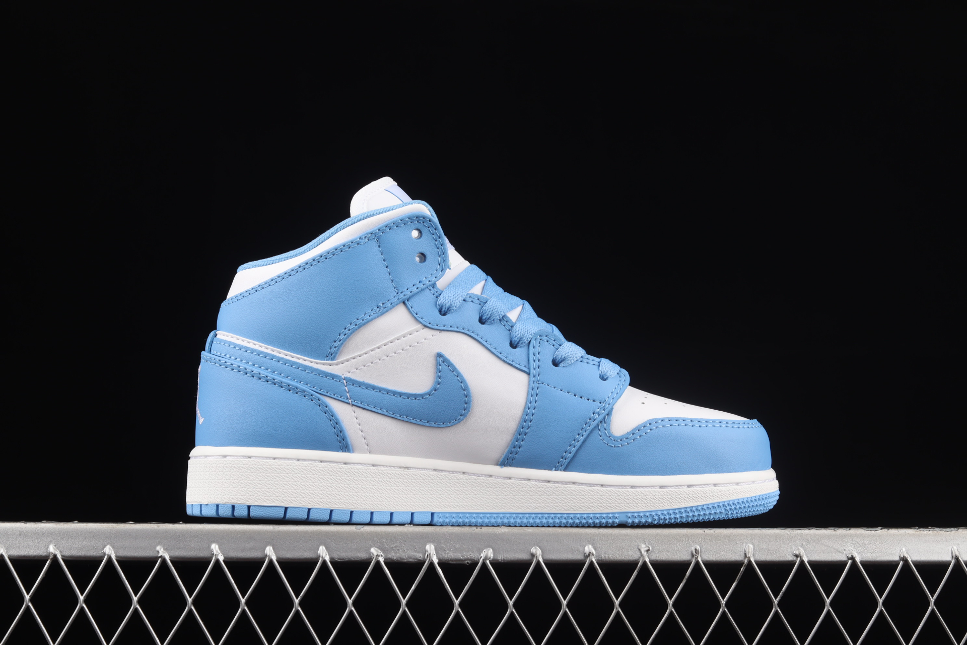 Mid University Blue White Shoes 554725-106
