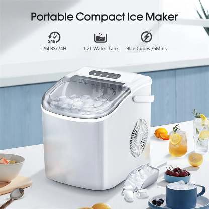 Protable Ice Maker Machine with Handle