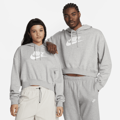 Sportswear Club Fleece - Women's Oversized Crop Graphic Hoodie