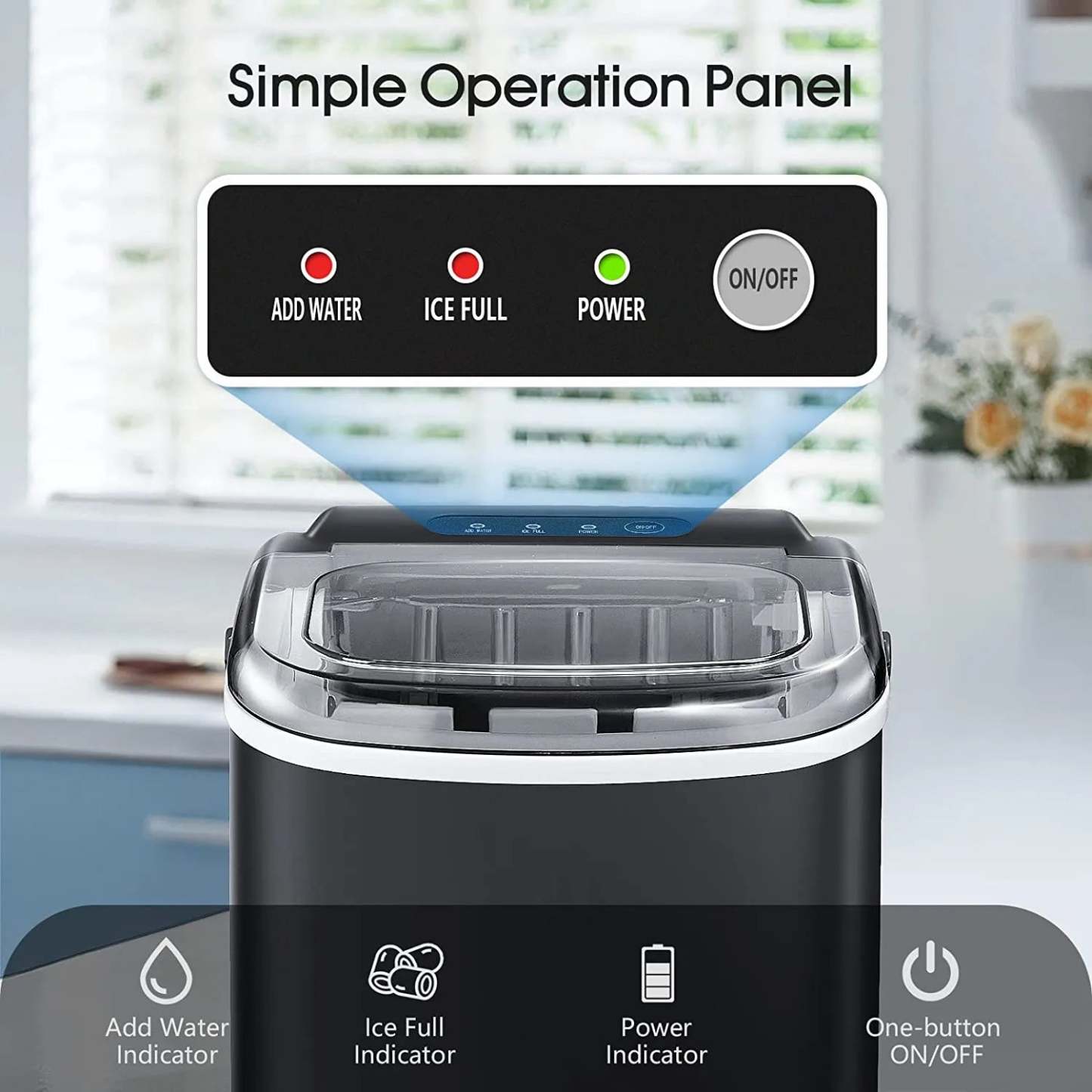 Protable Ice Maker Machine with Handle