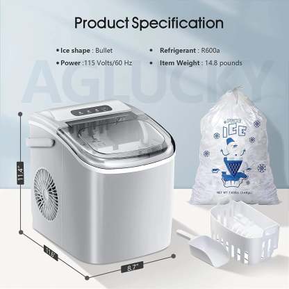 Protable Ice Maker Machine with Handle