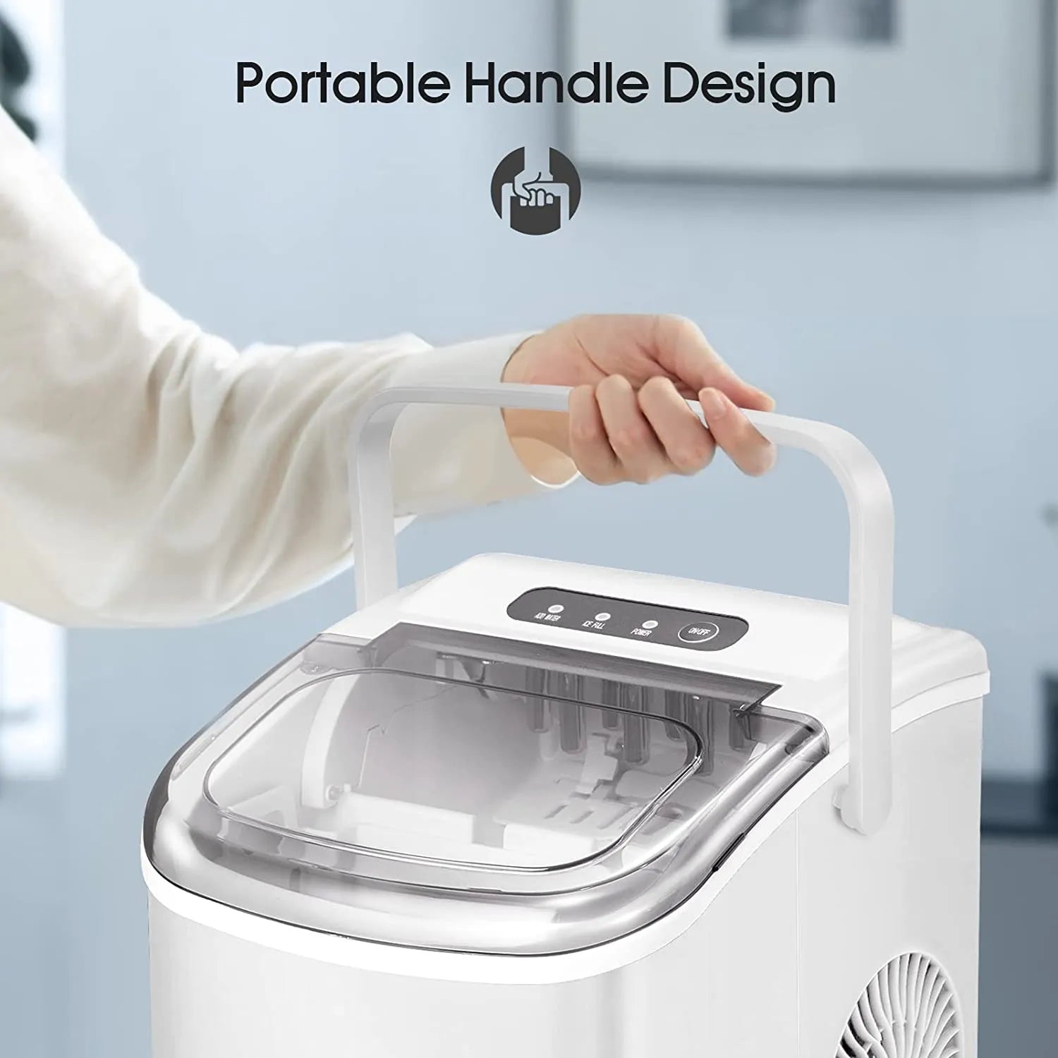 Protable Ice Maker Machine with Handle