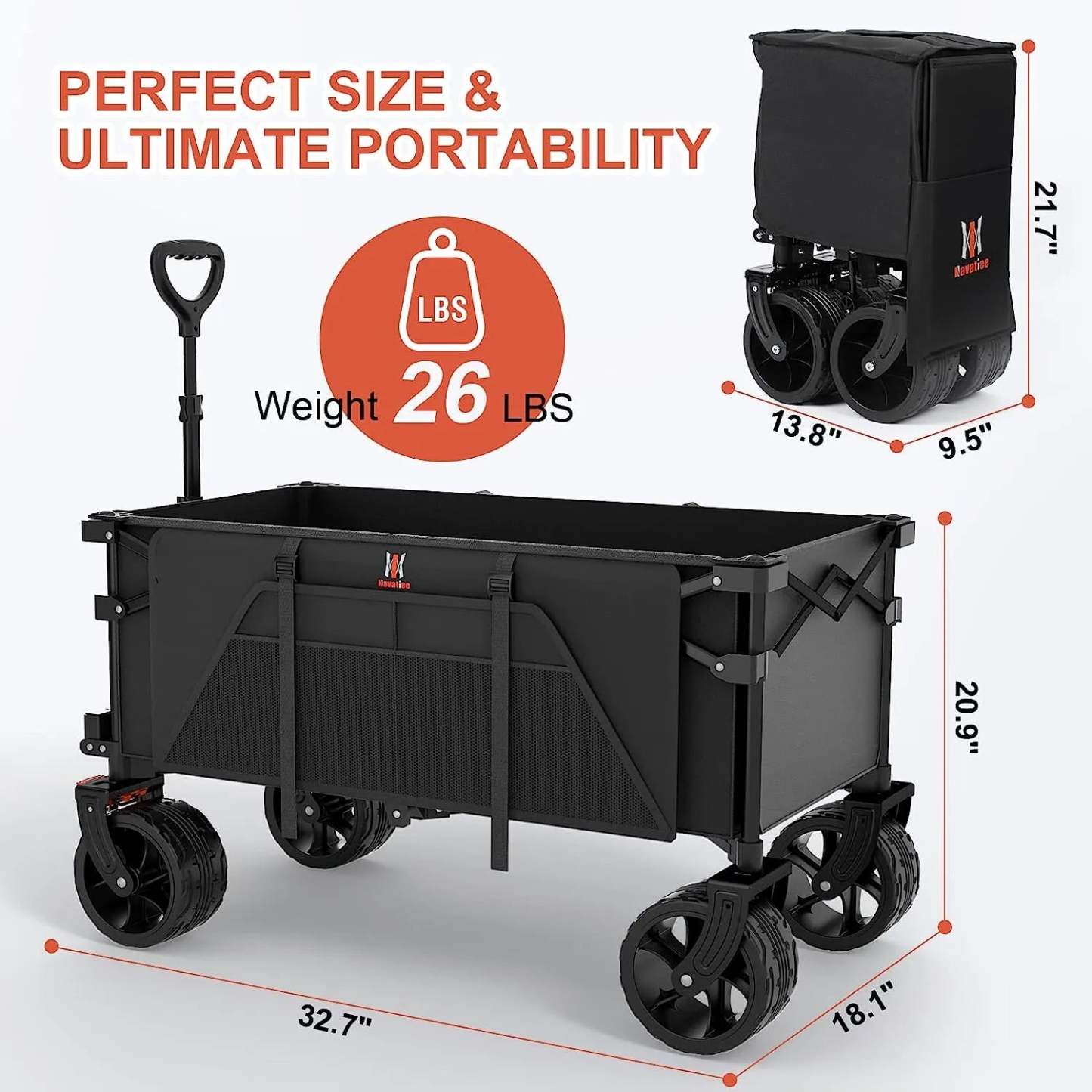 Navthtatiee Collapsible Folding Wagon